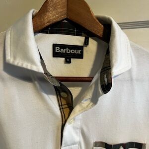 Barbour Men’s Tartan trim polo shirt